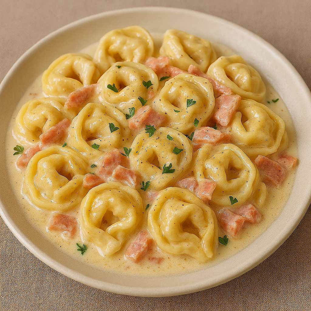 Tortellini al Panna e Prosciutto
